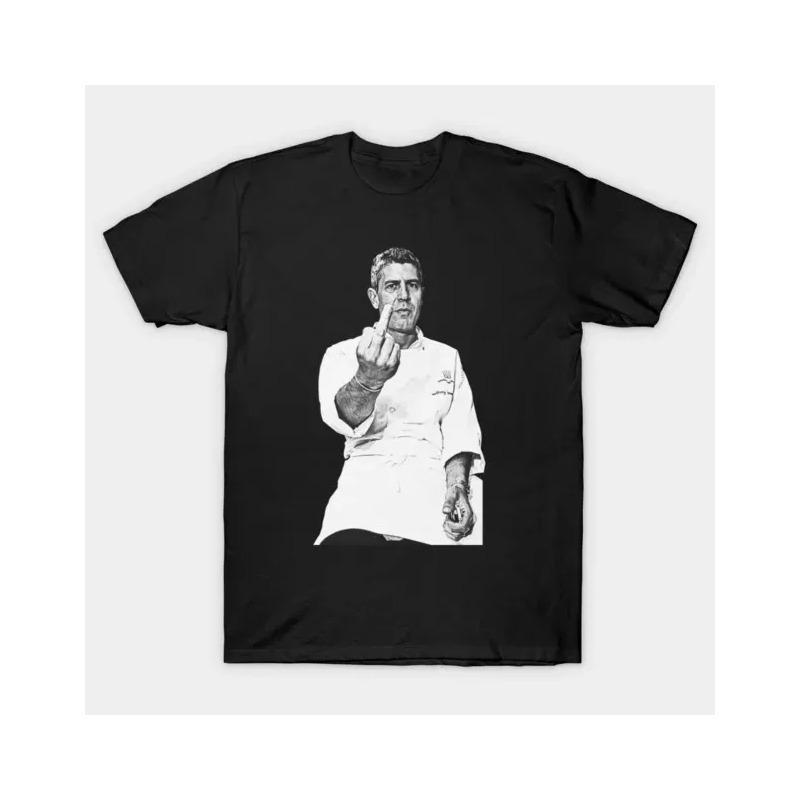 Camiseta Con Estampado De Chef De Anthony Bourdain Para Homb S