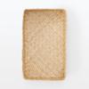 MUJI Seagrass Wickerwork Organizer 15cm W X 25cm D X 7cm 83411923 Basket, Medium, Rectangular, Approx. H,