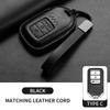 For Honda Civic 11th 2022 for Honda Civic Accord HR-V CR-V 2023 Key Fob Shell Accessories Leather Car Folding Key Cover Case