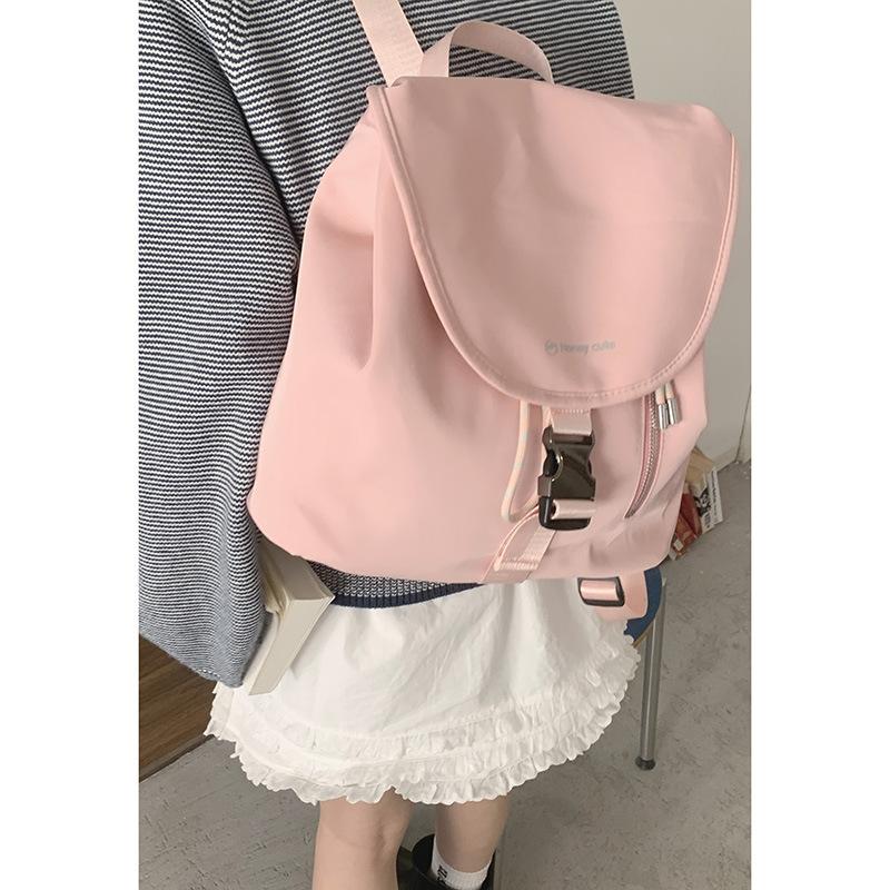 Casual Nylon Canvas Bag Women's 2025 New Fashion Backpack Simple Large-capacity Travel Bag