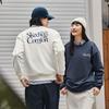 Skechers Simple College Style Knitted Embroidered Pullover Sweatshirt Comfortable Relaxed Unisex sweatshirt Cotton-Candy-White L324U107-0074