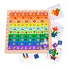 Matematikk Telle Hundrebrett Leker Multiplikasjons Brettspill Tre Montessori Barn Læring Utdanningsleker for Barns