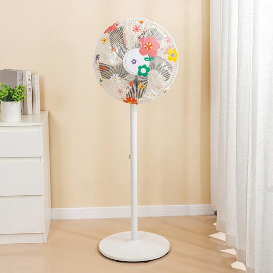Copertura antipolvere per ventilatori con stampa di girasoli e dinosauri, impermeabile in PEVA, per uso domestico, protezione per ventilatori, decorazione per la casa