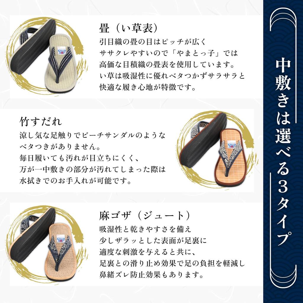 Sandali Zori Giapponesi Leggeri Fatti in Giappone Soletta con Motivo Tatami Momiji Taglia M