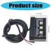 Waterproof Tail License Plate Light Motorcycle LED License Plate Light Aluminum Number Plate Lamp Motorbike Accessories