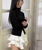 YAHNSISI Blossom Ruffle Skirt Shorts - White