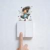 Cartoon Fruit Flower Fairy Switch Wall Sticker Creative Socket Decor for Kids Room Bedroom Living Room Home Decor