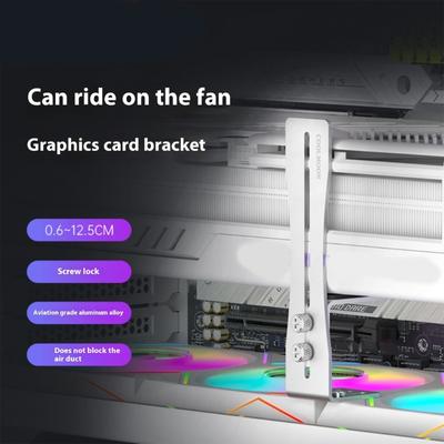 Vertikální držák grafické karty GPU držák proti prohýbání video karty L-tvarovaný držák GPU pro stolní PC