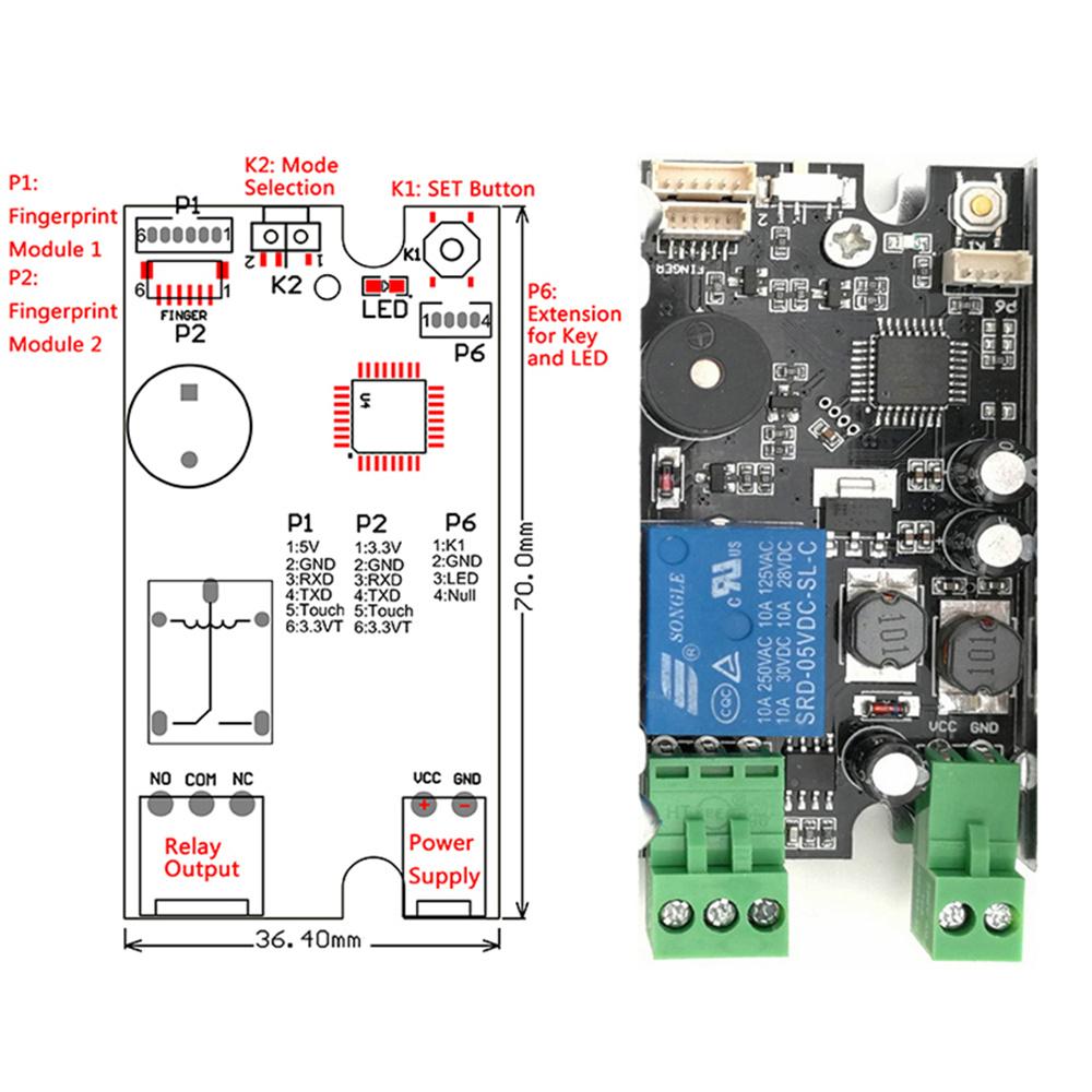 K215+R503 Fingerprint Ignition Lock