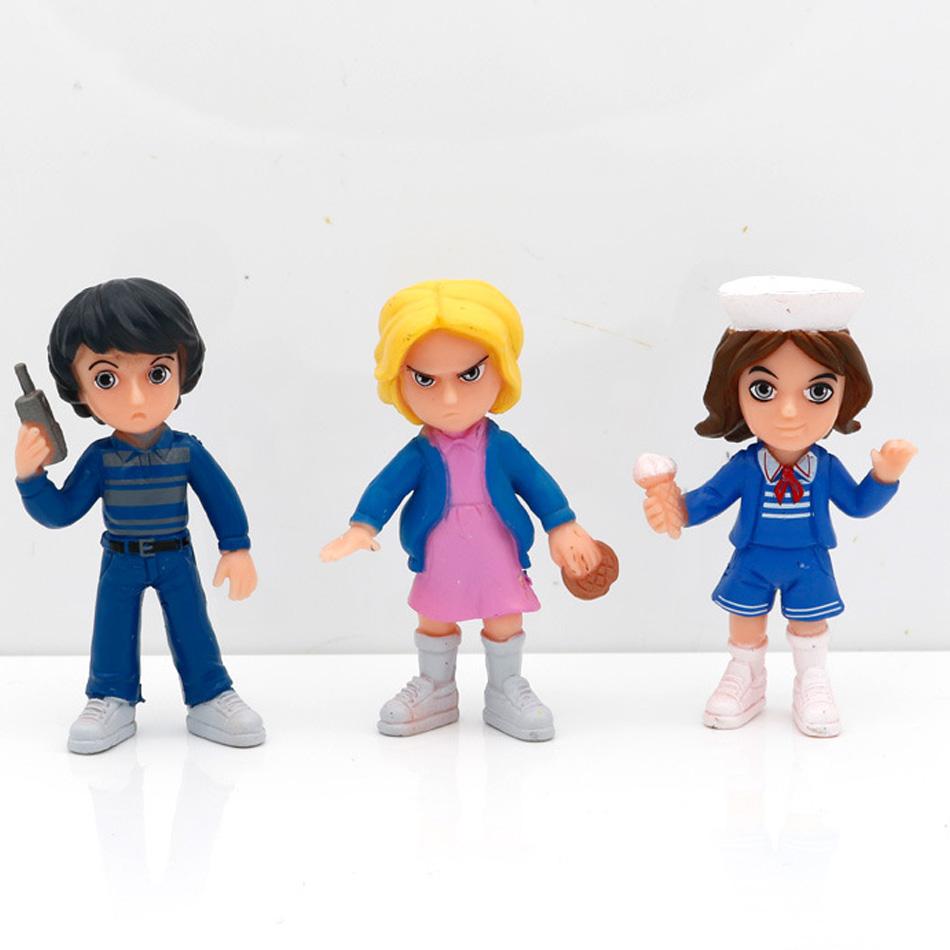 Neues 6er-Set Stranger PVC Actionfigur Niedliche Puppe Sammlungsmodell Spielzeug Halloween/Weihnachtsparty Spielzeug Geschenke