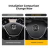 Valve Stems Caps ABS Car Steering Wheel Emblem Sticker Decoration Accessories For Volkswagen VW Golf Polo CC Passat Tiguan T-ROC zf2
