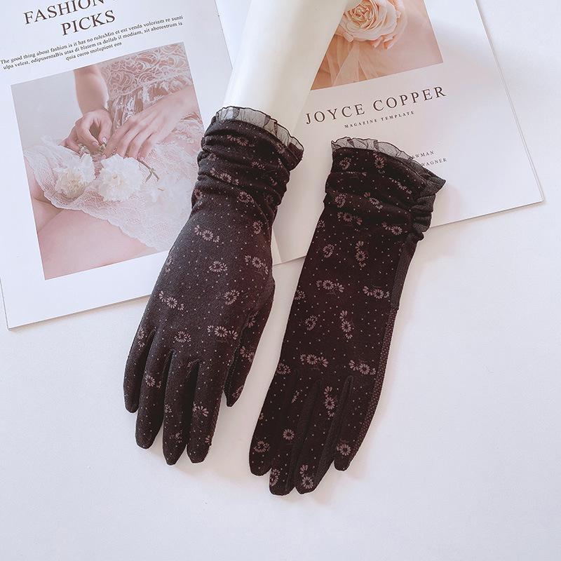 

Women s Sun Protection Touchscreen Gloves - UV-Resistant, Breathable, Non-Slip, Thin, Mid-Length for Spring/Summer Driving & Cycling One Size
