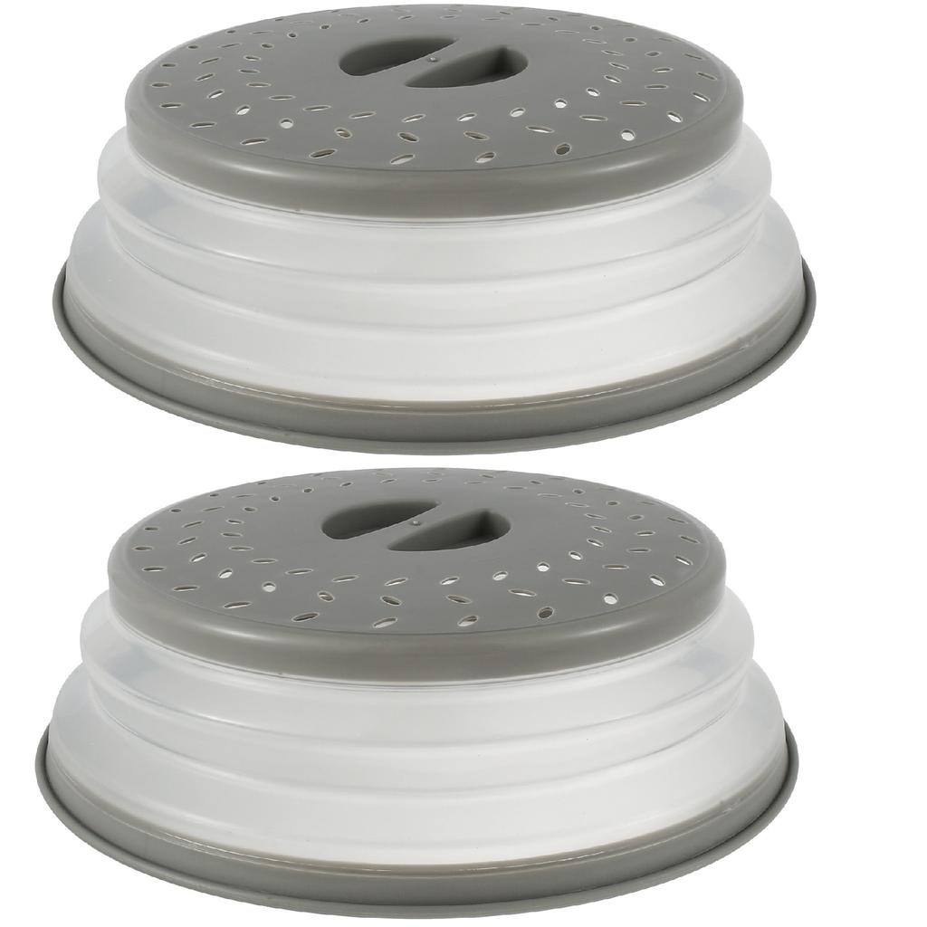 Spritzschutz für die Mikrowelle, zusammenklappbarer Speiseteller-Schutz, Abtropfkorb, Mikrowellen-Heizungs-Spritzschutz, Küchen-Kochdeckel