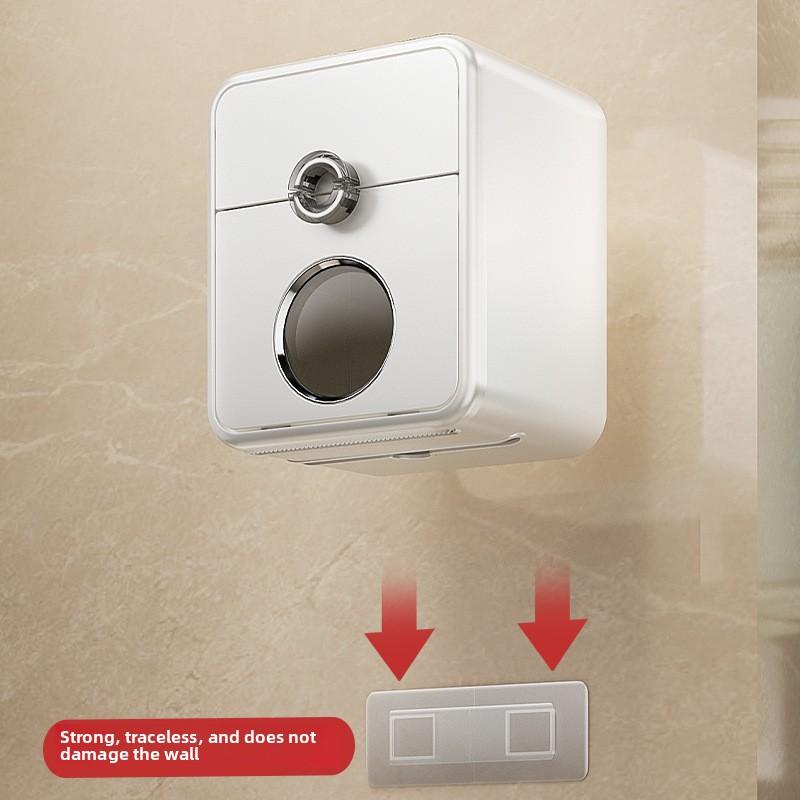 CHole-free Waterproof Wall-mounted Tissue Dispenser for Bathrooms