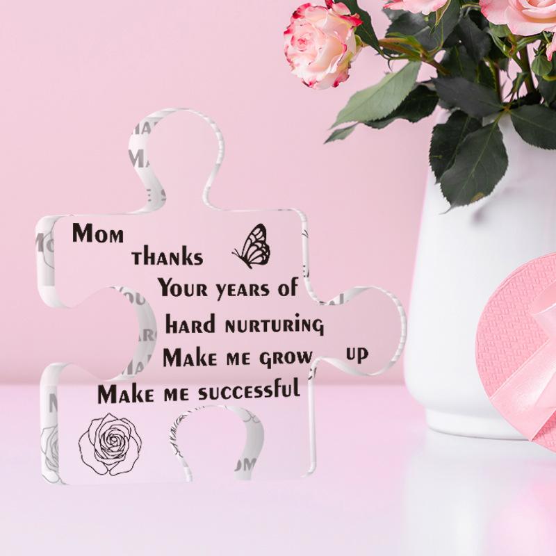 Mother's Day Gift Bedroom Living Room Decoration Acrylic Puzzle Irregular Ornament