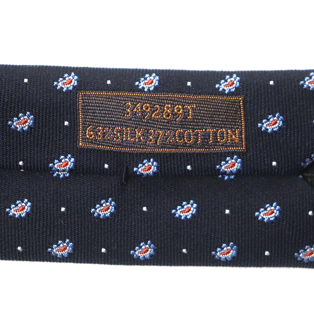 Pristine HERMES tie Cravat Paisley Dot silk mens 349289T Used