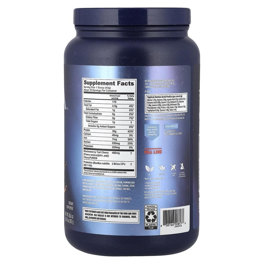 Sport, Plant-Based Premium Protein, Mocha Flavor, 812G (1Lb 13Oz)