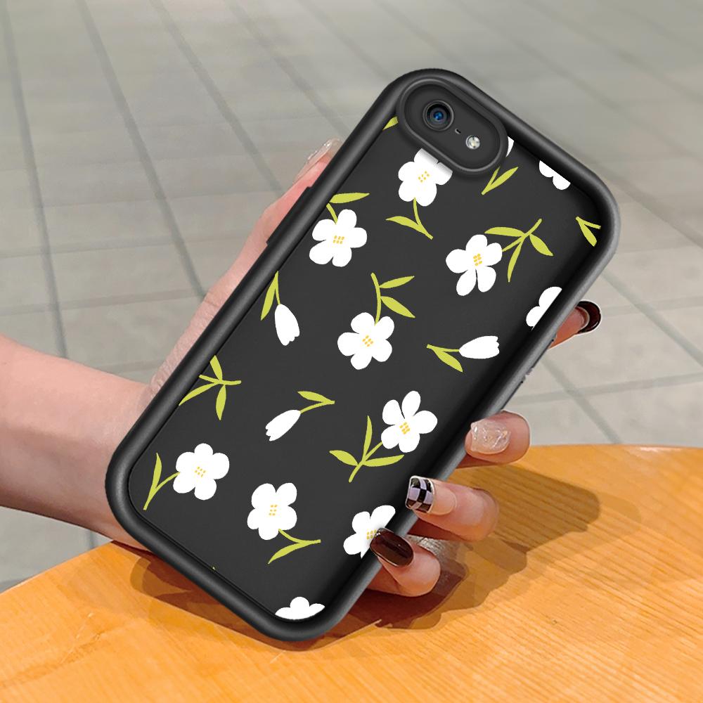 Soft Silicone Square Ladder Printing Pattern Phone Casing Full Cover Camera Shockproof Protection Rubber Case for iPhone Infinix Tecno OnePlus