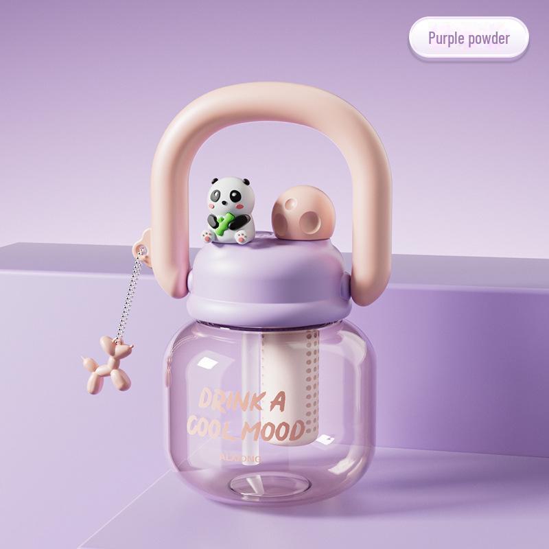 Kızlar için Yüksek Kapasiteli Çift Ağızlı Sevimli Pipetli Kettle