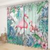 Flamingo Gardinenstoff Schlafzimmer Wohnzimmer Balkon Verdunkelungsvorhang Büro Hotel Isolationsvorhang