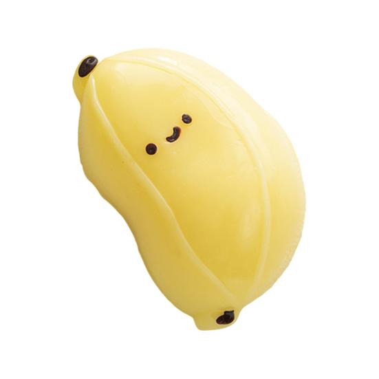 Simulation Cartoon Banana Squeeze Toy Stretchy Slow Rebound Smiling Banana Fidget Toy Portable Simulated Fruit Shape Sensory Toy жёлтый