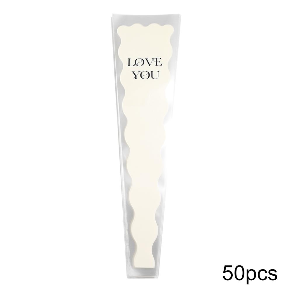 50pcs Transparent Flower Packaging Bag Package Supplies Plastic Bag Wrapping Paper Waterproof Bouquet Packing Material Wedding