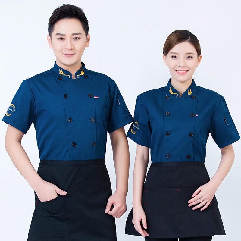 Men's Summer/Winter Chef Uniform: Short & Long-Sleeved Options for Hotel, Restaurant, Canteen, and Bakery.