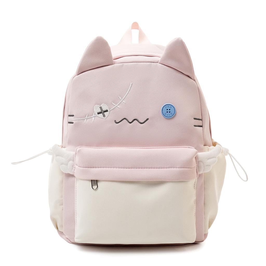 Schultasche Rucksack Koreanische Version weich süße Katze süßer Rucksack Outdoor-Reise leicht Campus Japanisch große Kapazität Schüler-Schultasche