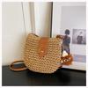 Ielgy Woven Straw Bag Niche Design Fashion Seaside Beach Mobile Phone Bag Shoulder Crossbody Female Bag