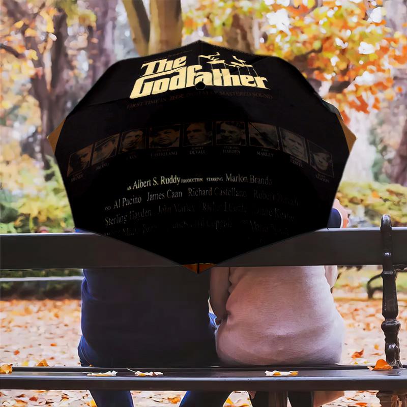 The Godfather: Legacy Power Folding umbrella travel Suitable for all seasons printing outdoor Sun umbrella