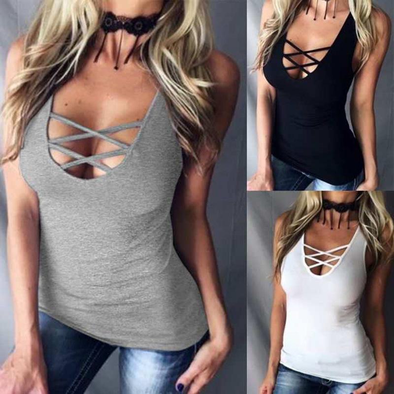 "FC083 Women's Sexy Versatile Bottoming Tank Top"