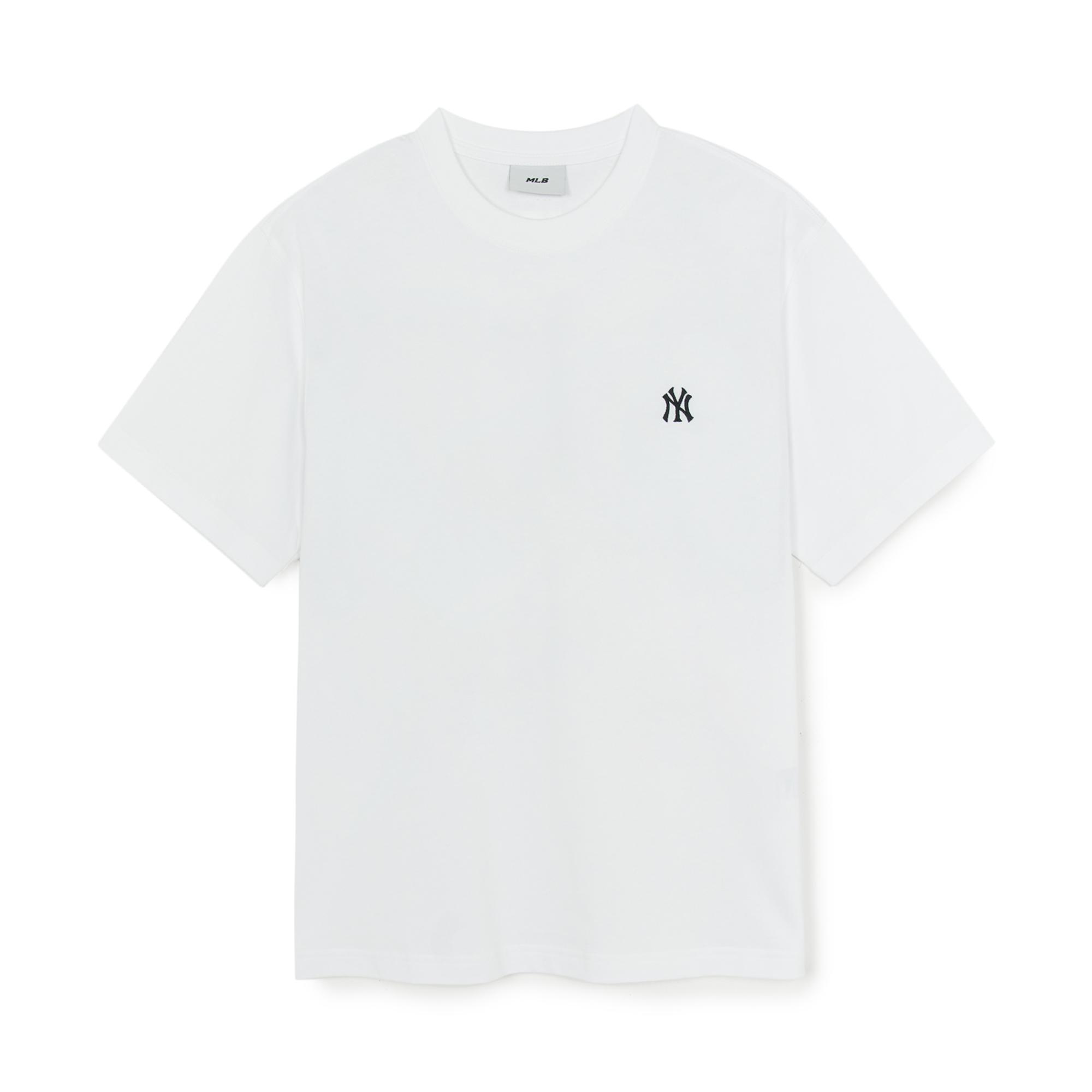 

New MLB New York Yankees Basic Collection SS25 T Shirt Unisex Standard White 3ATSB6153-50WHS XXL