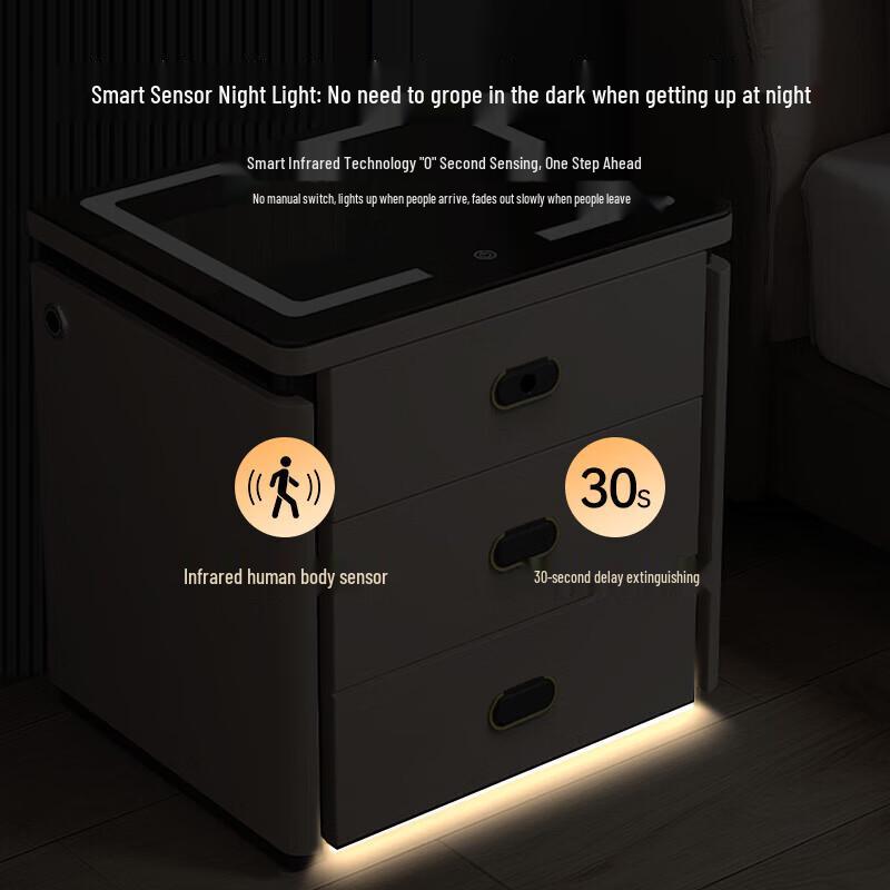 Tiger Beishang Smart Bedside Safe with Bluetooth Speaker
