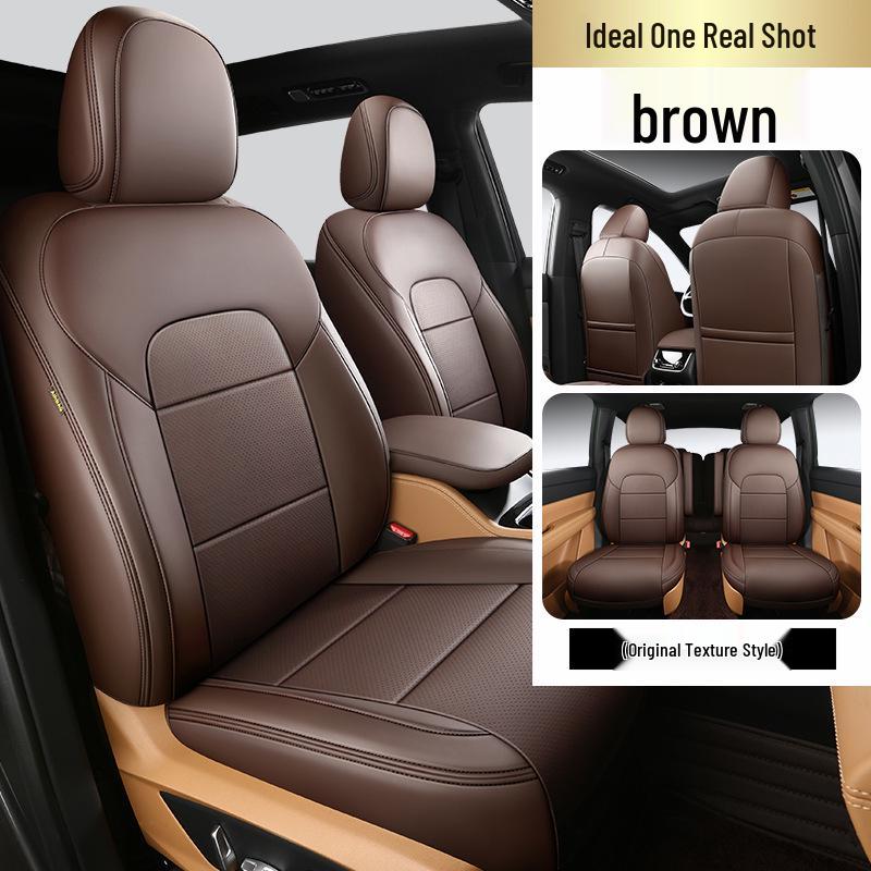Nappa Leather Full-Cover Car Seat Cushion - Custom Fit for One Special Car, All-Season Use