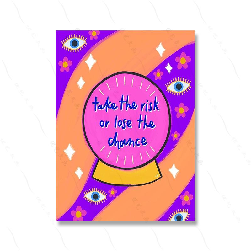Abstract Cowboy Boots Colourful Poster Art Print Girls Gifts Pink Quote Wall Canvas Painting Cute Cat Living Room Home Decor