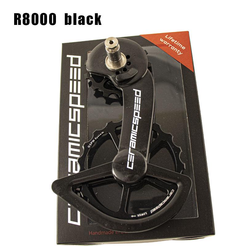 CS Bicycle Ceramic Peilin Carbon Oversized Jockey Pulley Rear Guide Wheel Derailleurs For Shimano R8000 R7000 105 FORCE RED AXS