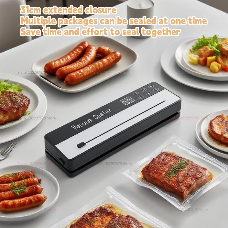 Heavy Duty Vacuum Sealer Machine With Strong Suction Food Saver Plastic Sealing Machine For Fresh Food Preservation Easy To Use