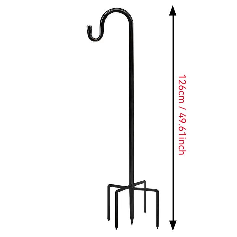 Wrought Iron Single Shepherd s Hook for Outdoor Decor