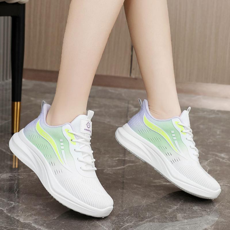 Jaro a Podzim Léto Mládež Móda Prodyšné Sportovní Volnočasové Měkká Podrážka Pohodlné Gradientní Barva Sportovní Dámská Obuv