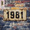 High Definition Metal Tin Sign Vintage  Retro License Plate Style Wall Art for Home Garage Decor