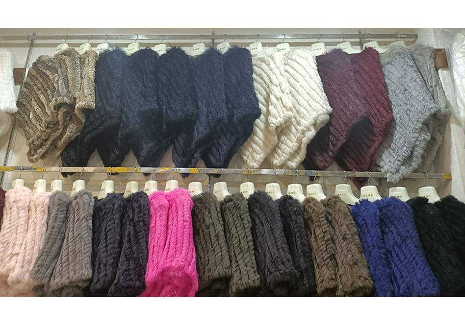 2022 Autumn/Winter Handmade Real Rabbit Fur Knit Triangle Shawl & Women's Pullover Cloak