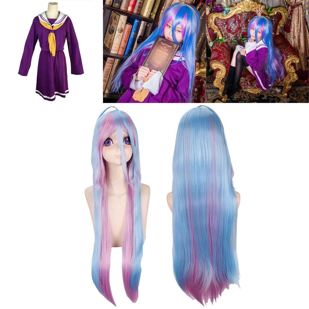 Durable No Game No Life Shiro Costume With Elegant Dress Shirt And Tie Set