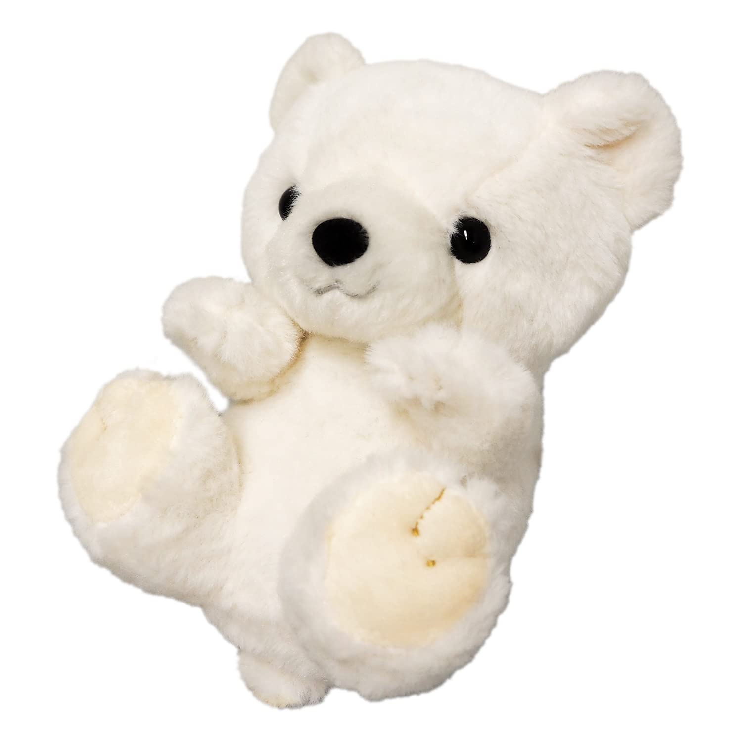 

Sanei Boeki Original Kyunkoro Polar Bear Plush Toy, W10 x D12 x H12cm, Animal
