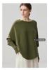 Women's Irregular One-Shoulder Cashmere Blend Batwing Sleeve Knit Cardigan