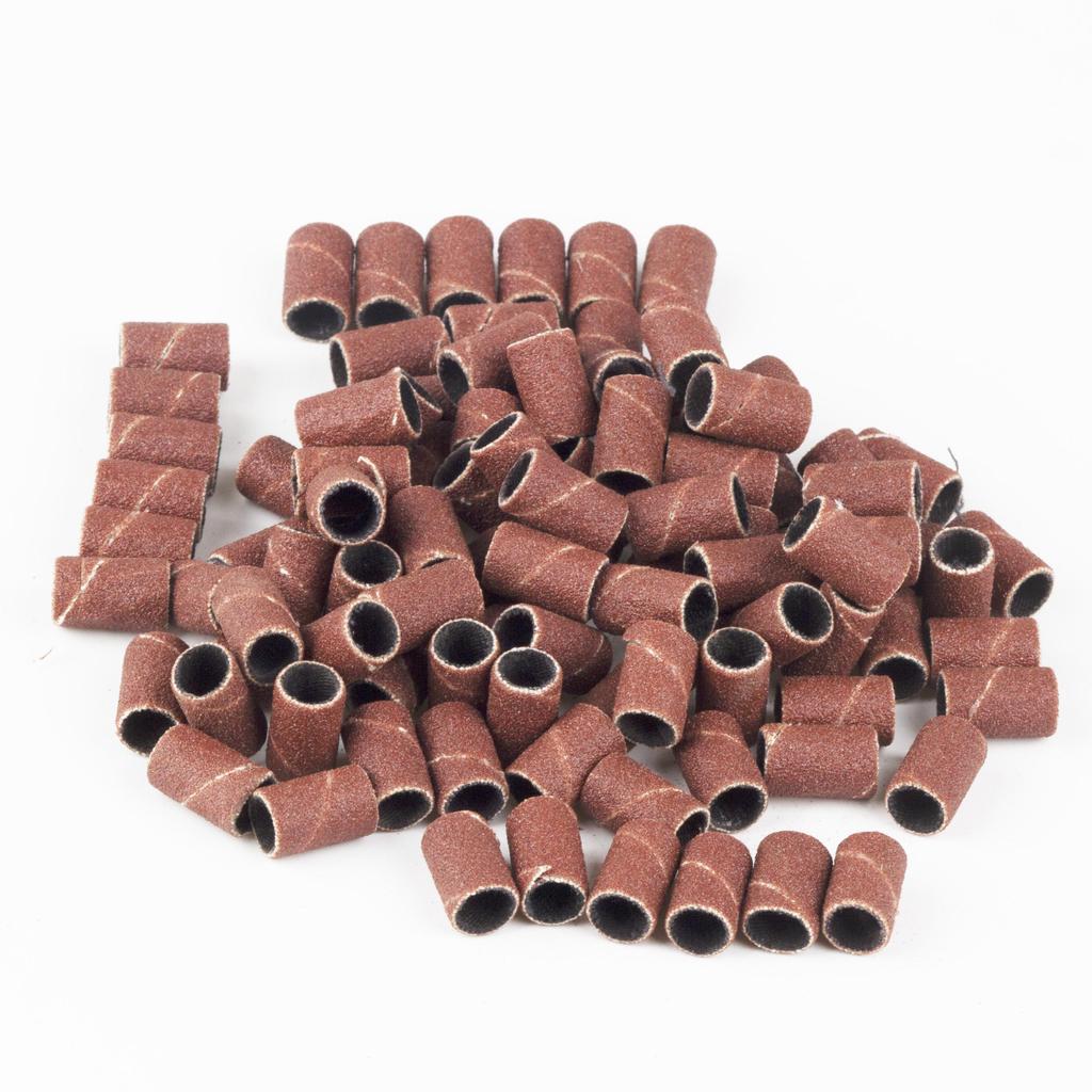 100 stk 80''/120''/180" For Nail Art-slipebånd Gellakkfjernerverktøy Tilbehør for elektrisk neglemaskin Nail Drill Bits