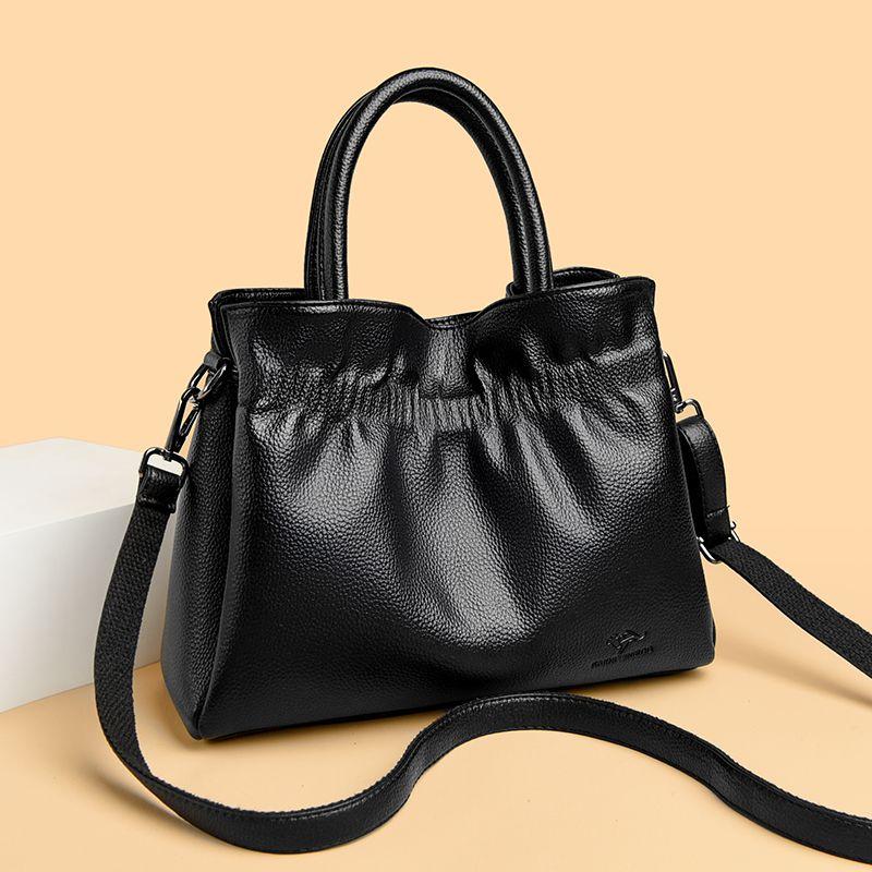 Fashionable Women's Handbag Cloud Pleated Single Shoulder Crossbody Bag Large Capacity