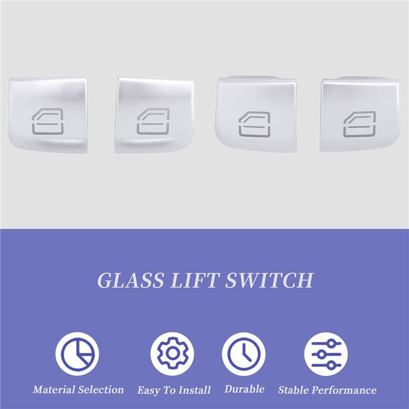 New!Car Master Seat Window Control Switch Repair Button Caps For Mercedes Benz C-Class W205 Chassis GLC Full Series W253 2015