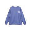 MLB Logo Letter Print Crew Neck Long Sleeve Pullover Sweatshirt Unisex Sweatshirt Blue 31MT21941-50U