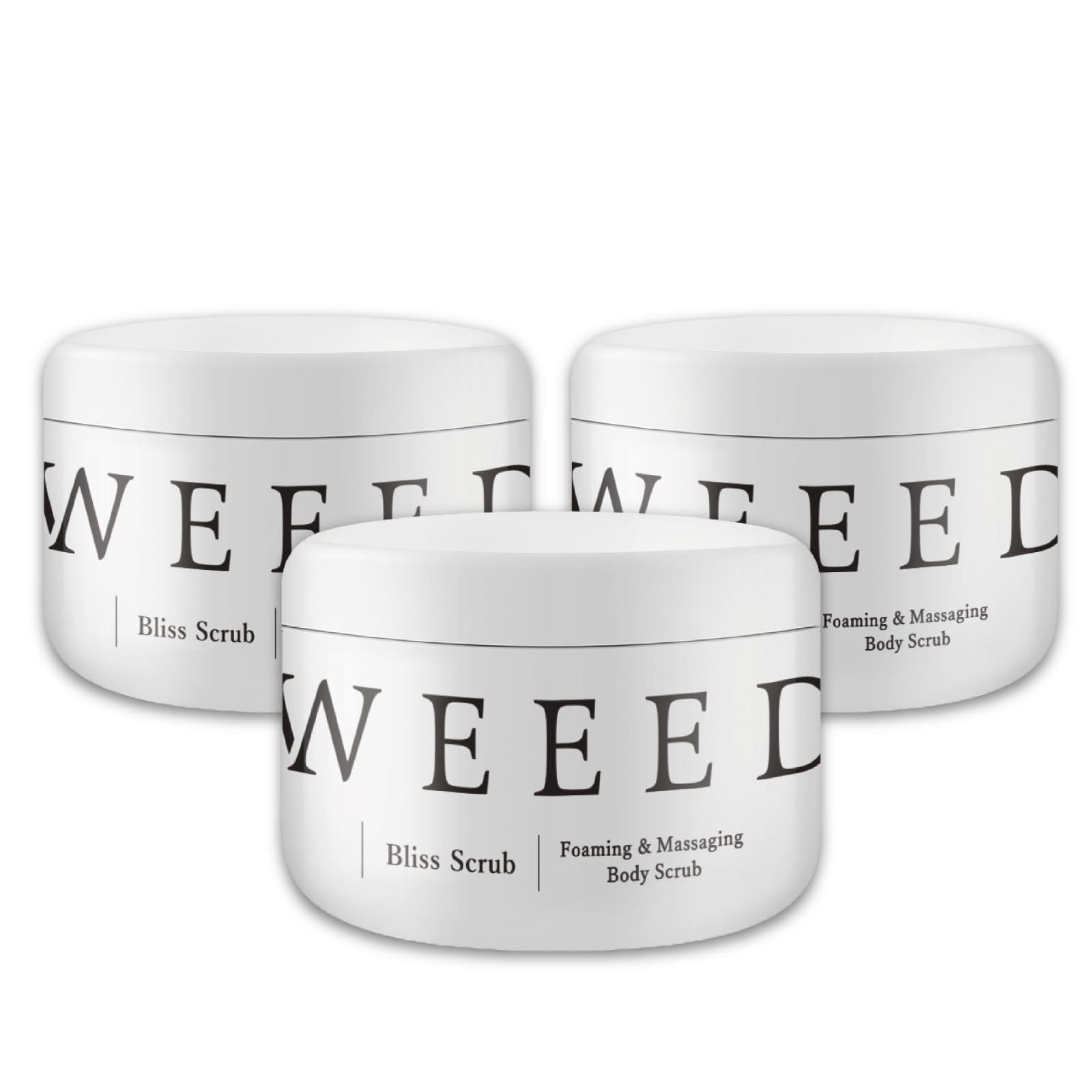 

WEEED Bliss Scrub Body Vanilla Lavender Made in 360g of Scrub, Salt, & Scent, Medicated, Japan, (Set 3)
