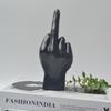 Creative Middle Finger Hand Gesture Sculpture for Home Decor